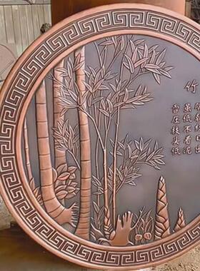 定制玻璃钢锻铜铸铜浮雕背景墙不锈钢紫铜装饰壁画地雕仿铜雕塑