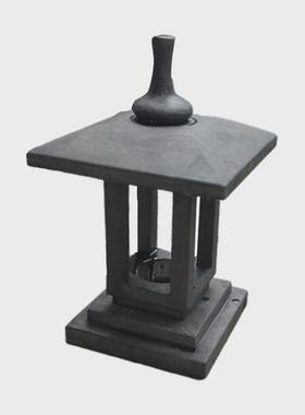 石灯庭院日式石灯笼户外头灯电石灯园林景观仿古青石中式石雕摆件