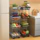 Kitchen slit storage rack floor-standing multi-layer storage rack detachable gap vegetable rack household fruit storage basket
