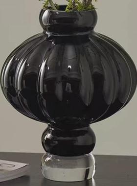 中古风新中式玻璃花瓶复古高级感花器轻奢风花插装饰品可混