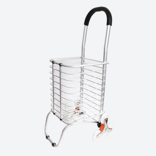 家用购物手推车买菜车手拉车可折叠便携爬楼小拉车老人铝合金 - 图1