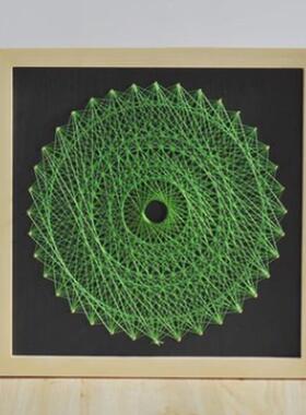 钉子绕线画鸟巢diy手工制作材料包送礼物纱线缠绕立体装饰弦丝画