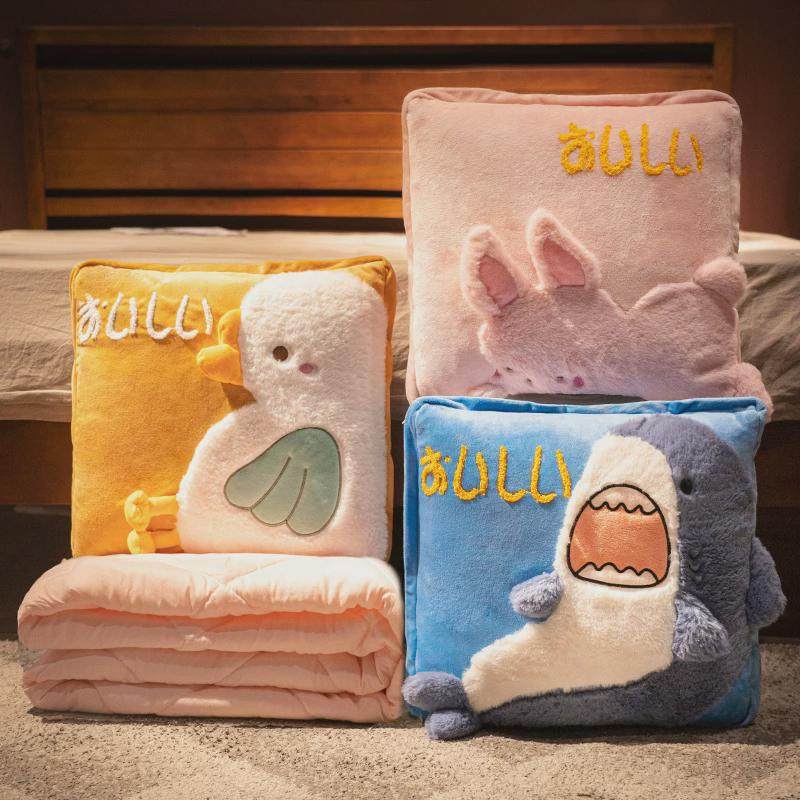 抱枕被子两用折叠小毛毯子二合一办公室午睡枕头汽车靠枕车内靠垫,淘宝优惠券,粉丝福利购,淘宝优惠卷