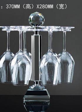 创意倒挂玻璃红酒杯架摆件葡萄酒杯水晶高脚杯沥水杯架厂家批发