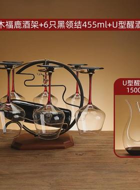 柜红酒杯架倒悬挂实木高脚杯架创意装饰品轻奢高档掉杯架家用摆件