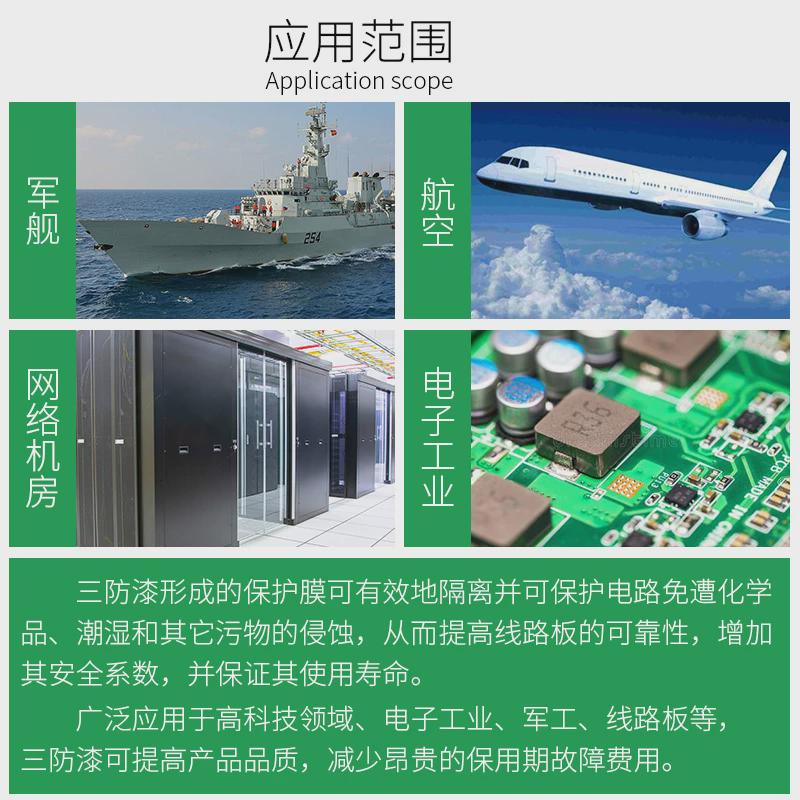 风腾70三防漆桶装快干透明漆pcb线路板绝缘漆防潮防腐防水三防胶 - 图2