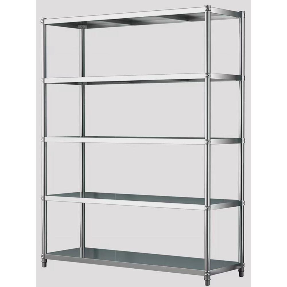 不锈钢货架家用厨房置物架落地定做酒店饭店收纳锅架微波炉架子架 - 图0