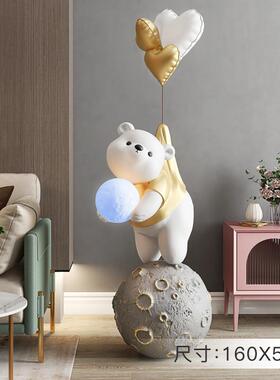 26x8熊客厅大型落地装饰摆件家居饰品轻奢电视柜旁办公室乔迁开业