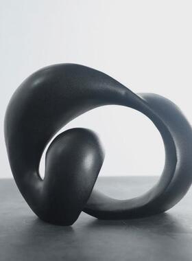 创意北欧厂家直销树脂工艺品波浪摆件客厅电视柜样板间家居装饰品