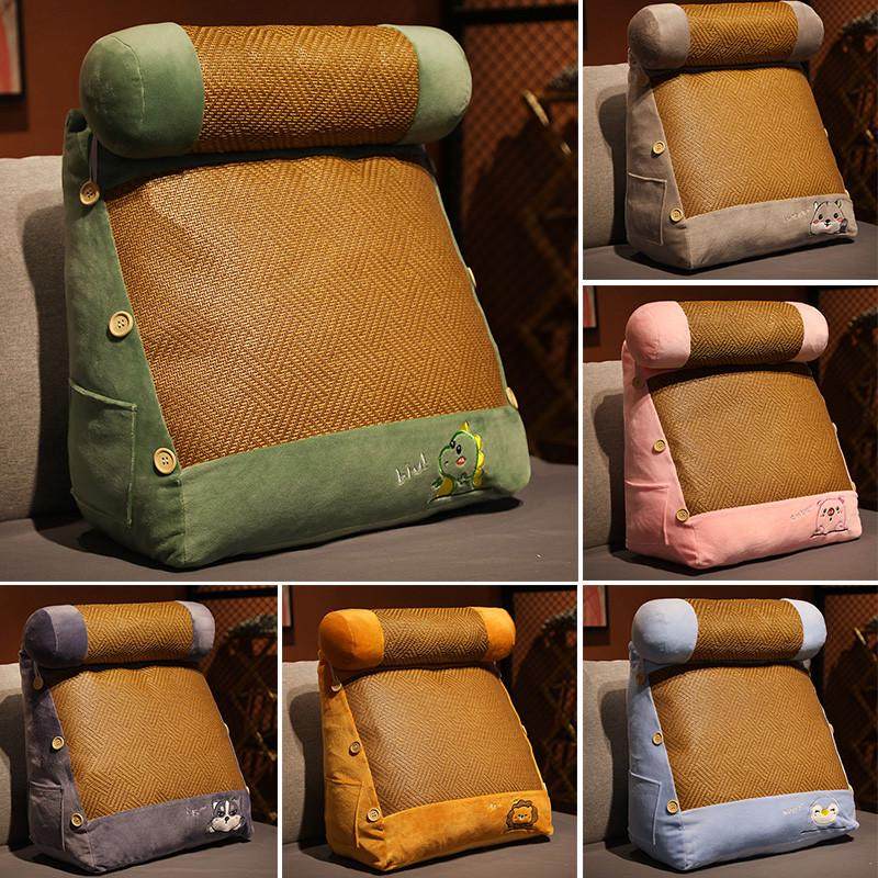 夏季三角形床头靠垫卧室大靠枕沙发抱枕宿舍床上凉席靠背垫可拆洗,淘宝优惠券,粉丝福利购,淘宝优惠卷