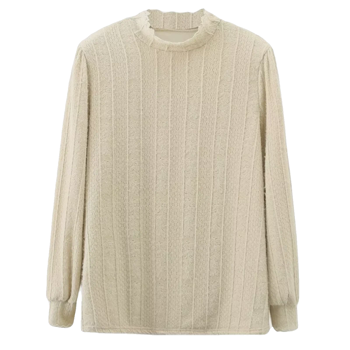 半高领保暖加绒蕾丝打底衫女秋冬装新款大码胖mm显瘦时尚内搭,淘宝优惠券,粉丝福利购,淘宝优惠卷