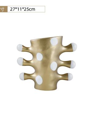 简约现代波点花瓶仙人掌创意复古样板间软装电视柜书房家居装饰摆