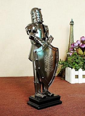 创意家居兵器欧式金属铁艺武士系列手握各种摆件工艺品60系列