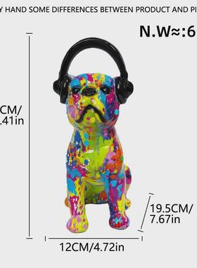 复古动物树脂高级感艺术品摆件工艺品狗摆件家居客厅柜子装饰品