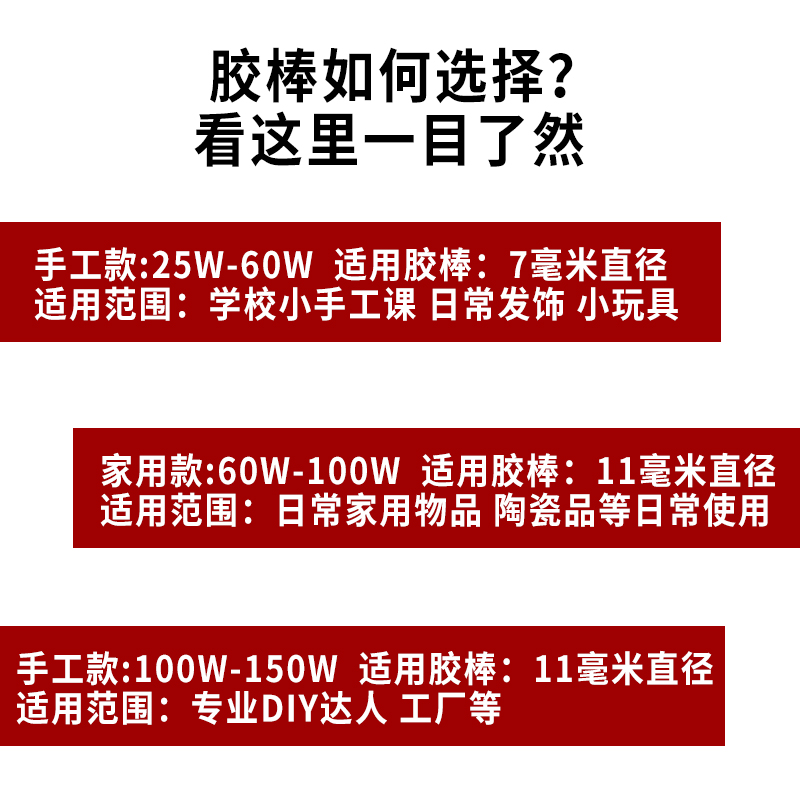 热熔胶棒高粘热熔胶家用强力手工胶水7mm/11mm热融胶 胶条热溶棒 - 图1