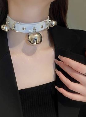 铃铛项圈女脖子颈链情趣颈圈链子颈环choker男项链性感锁骨链颈带