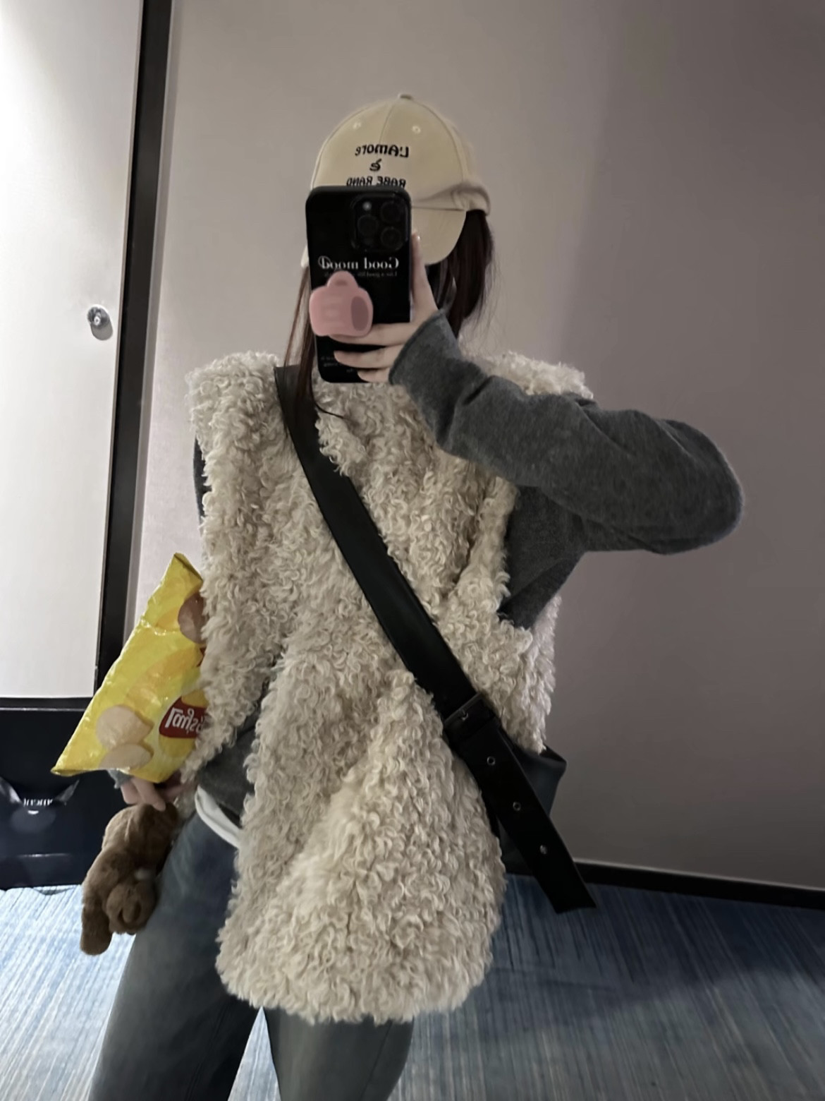 D制羊卷毛卷卷羊羔毛皮毛一体马甲坎肩背心外穿 宽松松弛感,淘宝优惠券,粉丝福利购,淘宝优惠卷