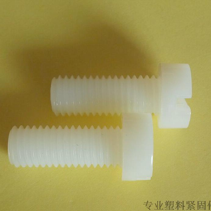 M2-M12PA66尼龙开槽圆柱头螺钉一字头螺栓 塑料螺丝大全 绝缘螺钉 - 图2