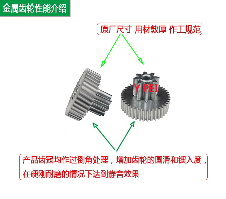 适配传祺GS4GA6GA8汽车座椅高低上下升降调节电机金属齿轮配件 - 图1