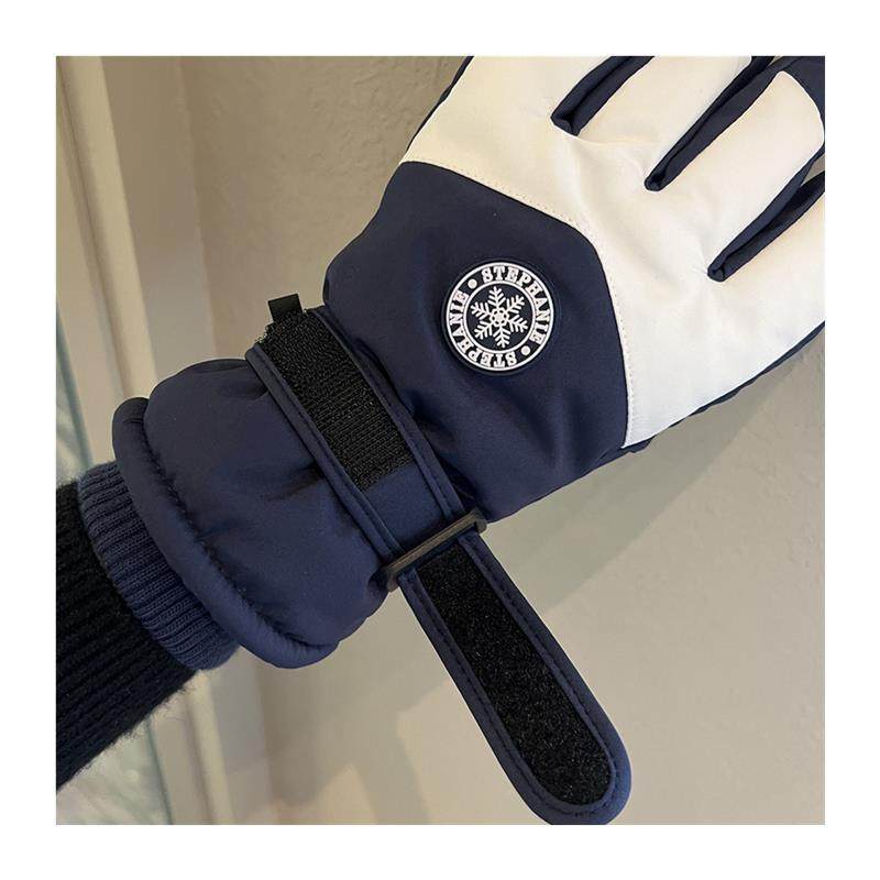 滑雪手套男女冬季保暖加绒加厚防风防寒防水可触屏骑行五指情侣款,淘宝优惠券,粉丝福利购,淘宝优惠卷