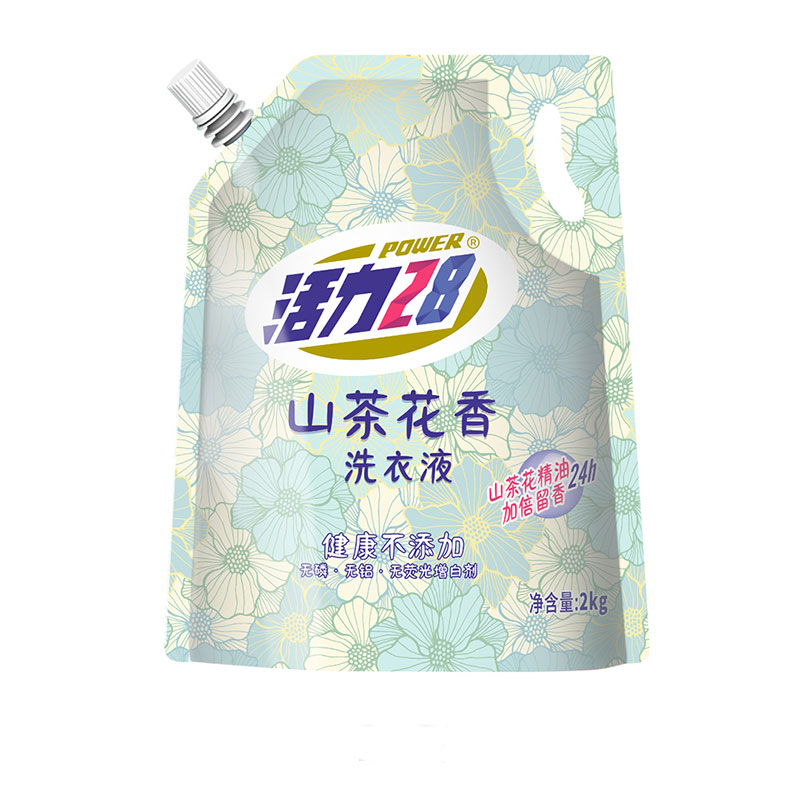 活力28山茶花香味洗衣液持久留香深层洁净官方正品家用实惠整箱批
