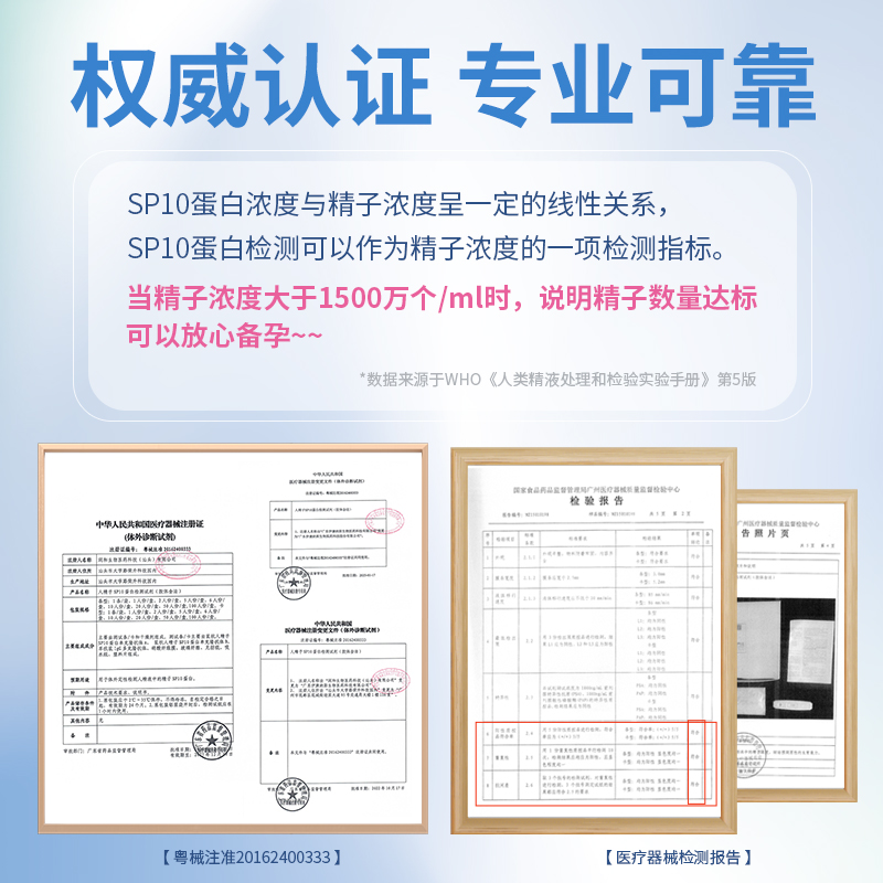 大卫精子活力检测试纸精子精液质量自测SP10蛋白浓度男性备孕排卵 - 图3