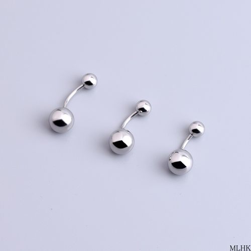 钛钢基础款 肚脐钉女 肚脐环 脐钉 欧美性感个性脐环 肚钉肚脐扣 - 图2