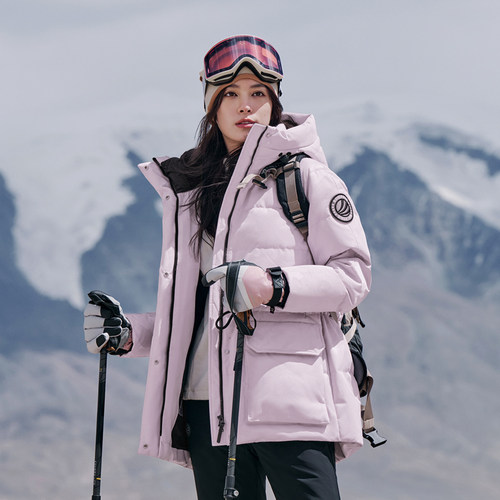 波司登爆款鹅绒羽绒服极寒抽绳收腰显瘦蓄热高蓬鹅绒廓形羽绒服女 - 图2