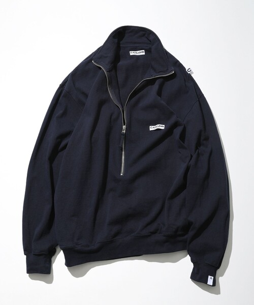 CAHLUMN Heavy 3/4-Zip Cadet Shirt 23SS 长谷川半拉链套头卫衣 - 图2