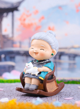 恩爱老人物摆件家居装饰工艺品客厅酒柜摆设闺蜜新婚礼品结婚礼物