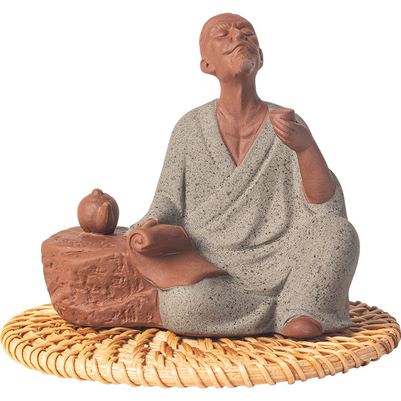 中式历史人物茶圣陆羽雕像塑茶室桌面工艺品陶瓷李白邀月禅意摆件,淘宝优惠券,粉丝福利购,淘宝优惠卷