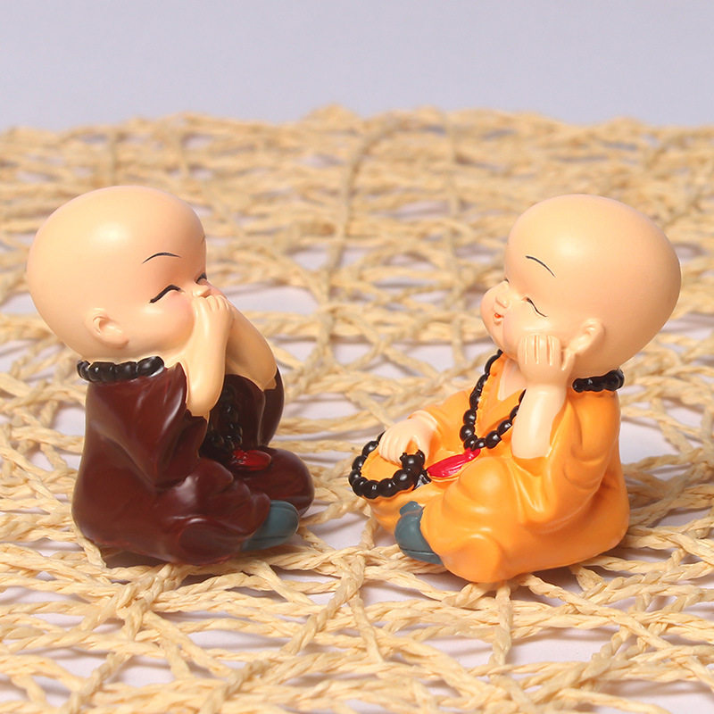 可爱四不禅意小和尚摆件家居园艺装饰品树脂工艺品创意迷你花盆,淘宝优惠券,粉丝福利购,淘宝优惠卷