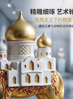 新款中东骆驼摆件办公室家居客厅酒柜电视柜装饰品旅游纪念品礼物