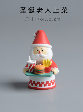 日式zakka可爱圣诞猫咪圣诞树雪人创意INS潮玩公仔桌面小摆件礼物