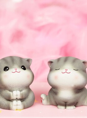 可爱风猫咪六一儿童节礼物摆件