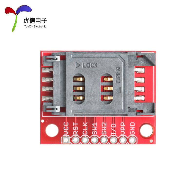 【优信电子】原装正品SIM卡模块SIM Card Socket Breakout 配排针 - 图1