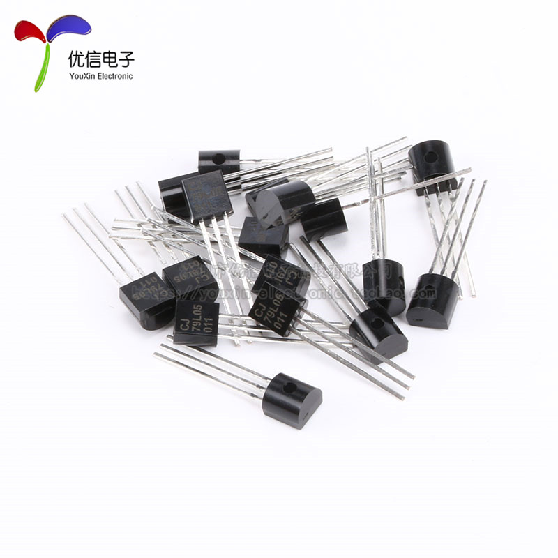 原装正品 CJ79L05 3% TO-92 0.1A/-5V/0.625W 直插稳压电路 10只 - 图1