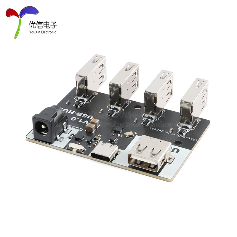 XL-USBHUB集线器模块 CH334 4接口USB2.0拓展坞 40MB/S - 图1