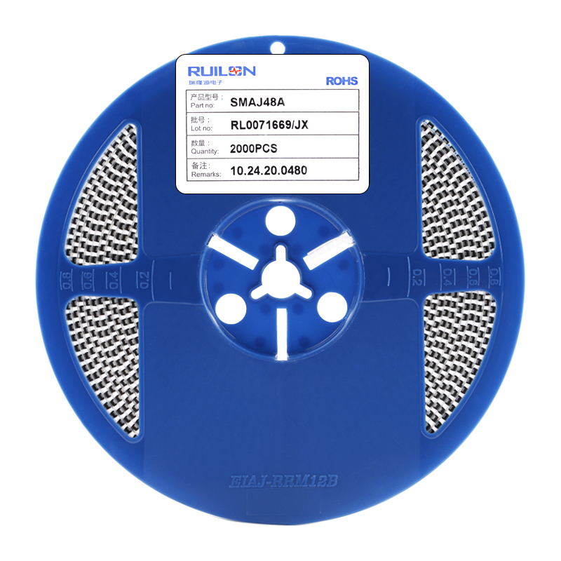 原装正品 SMAJ48A DO-214AC 48V/单向 TVS瞬变抑制二极管（10只） - 图0