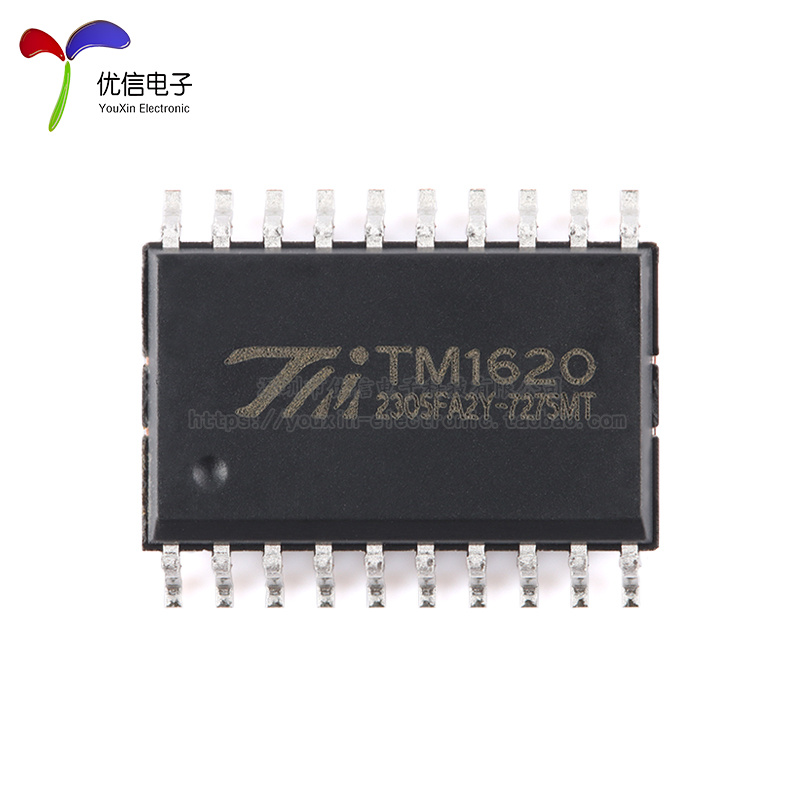 原装正品 TM1620(TA1323C)新版本 SOP-20 LED驱动控制IC-图1