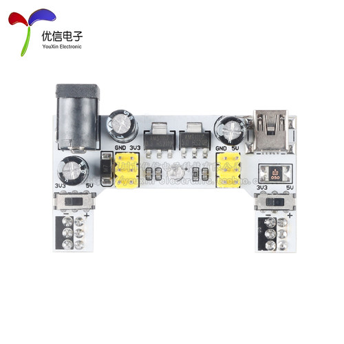 【优信电子】新面包板电源模块MB-102电源双路5/3.3V输出直流稳压 - 图2
