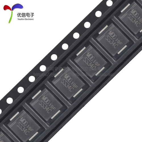 原装正品 SS34C SMC(DO-214AB) 3A/40V 贴片肖特基二极管（5只） - 图1