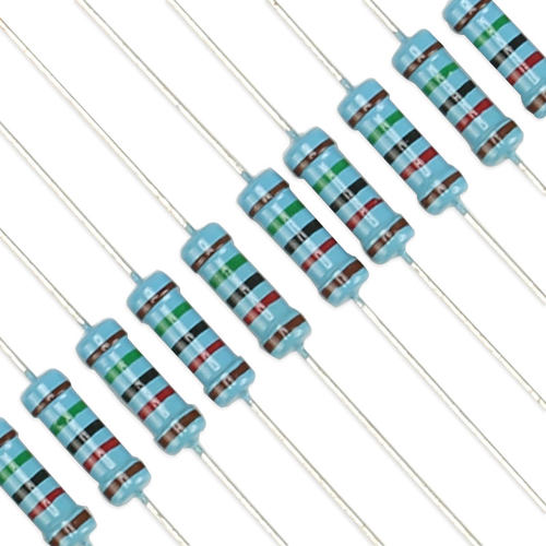 1W金属膜电阻1%五色环 10R100R1K2.2K3K4.7K5.1K6.8K10K100K1MΩ - 图0