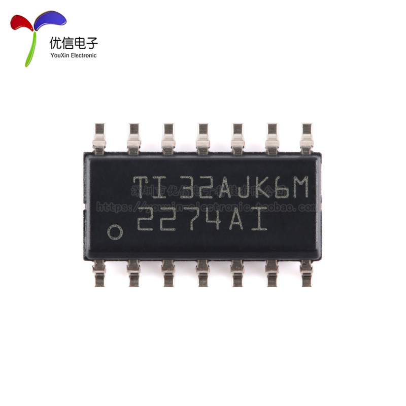 原装正品 贴片 TLC2274AIDR SOIC-14 轨至轨四通道运算放大器芯片 - 图1