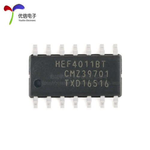 原装正品 HEF4011BT,653 SOIC-14四路2输入与非门贴片逻辑芯片-图0