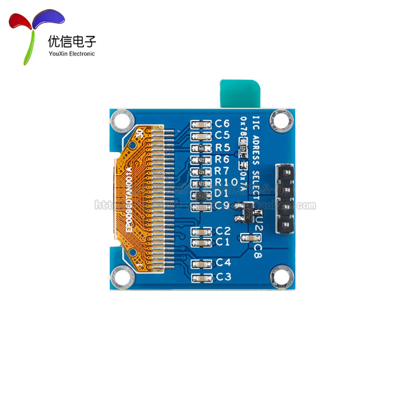 0.96寸OLE显示液晶屏模块 分辨率128*64 SPI/IIC接口SSD1306驱动 - 图1