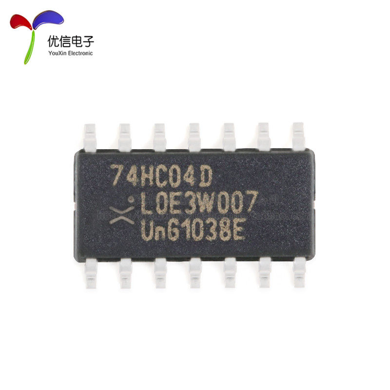 原装正品 74HC04D,653 SOIC-14 六路反相器 贴片逻辑芯片 - 图0