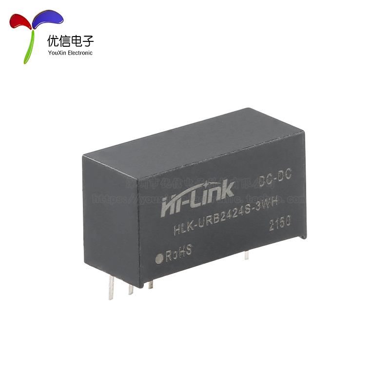 HLK-URB2424S-3WR3 DC-DC隔离电源模块9V-36V转24V125mA短路保护 - 图2