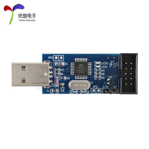 【优信电子】51 52 AVR 编程器 USBASP/USBISP下载器 ATMega8 - 图1