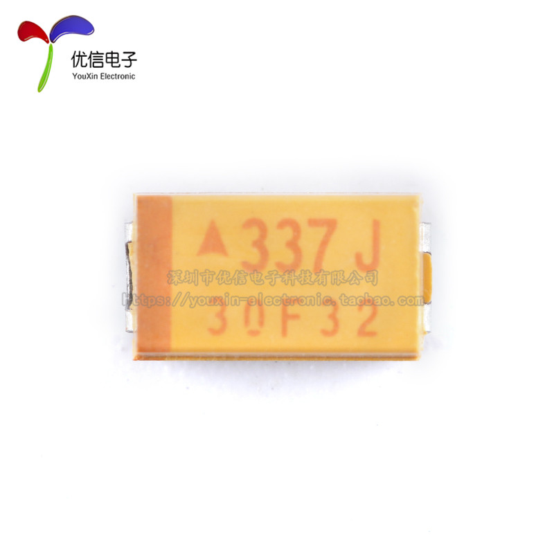 原装正品贴片钽电容 6032C 330uF(337)±10% 6.3V TAJC337K006RNJ - 图1